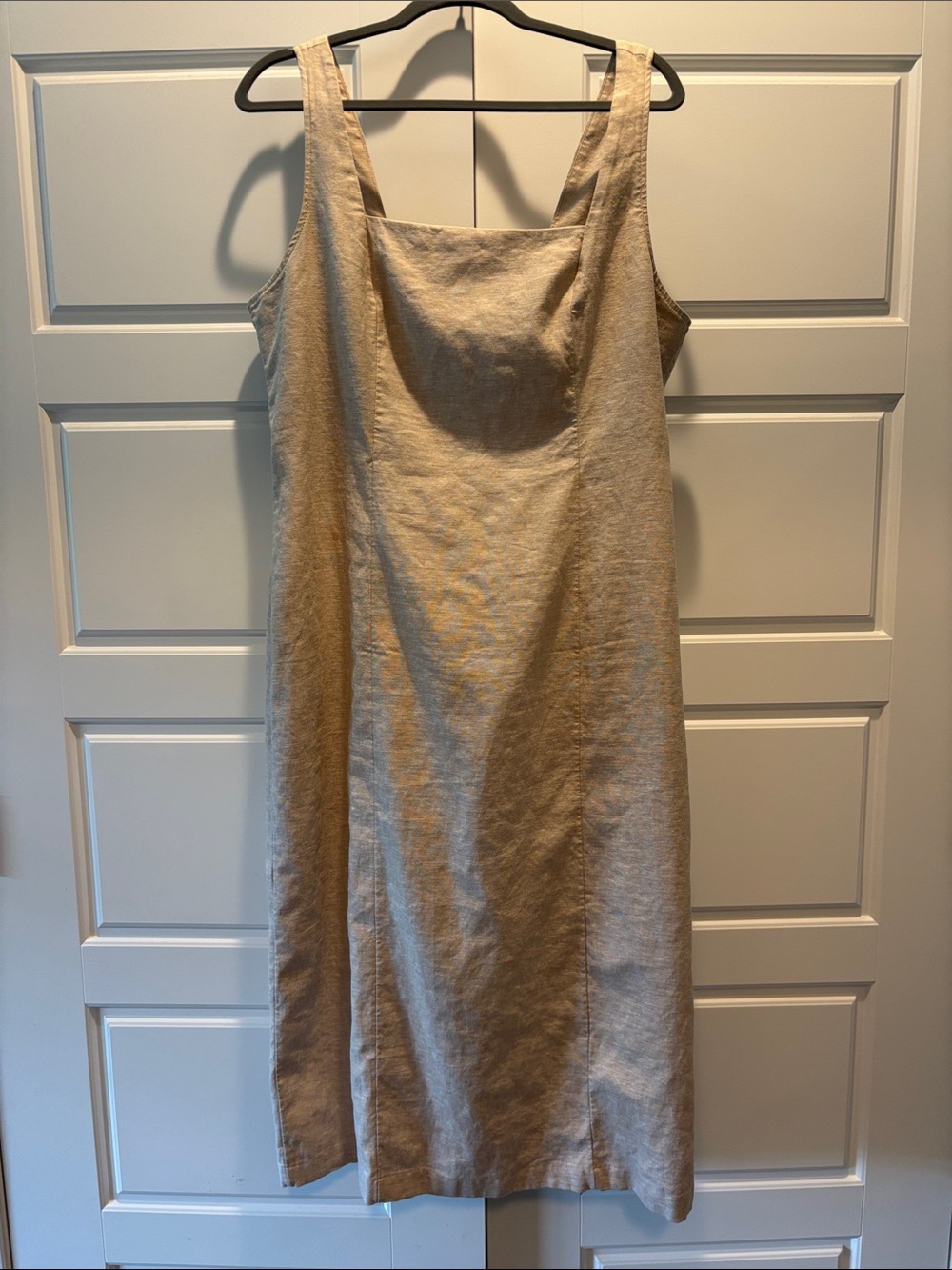 Beige LINEN Midi/Long Sundress - Like New